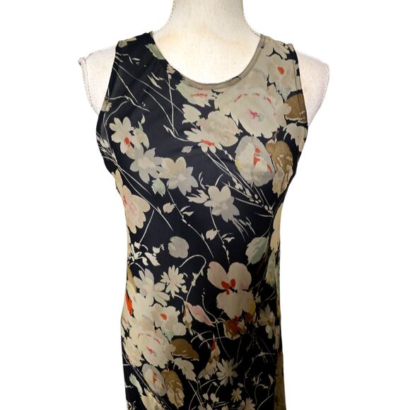 DKNY 100% Silk Floral Maxi Dress - Picture 2 of 5